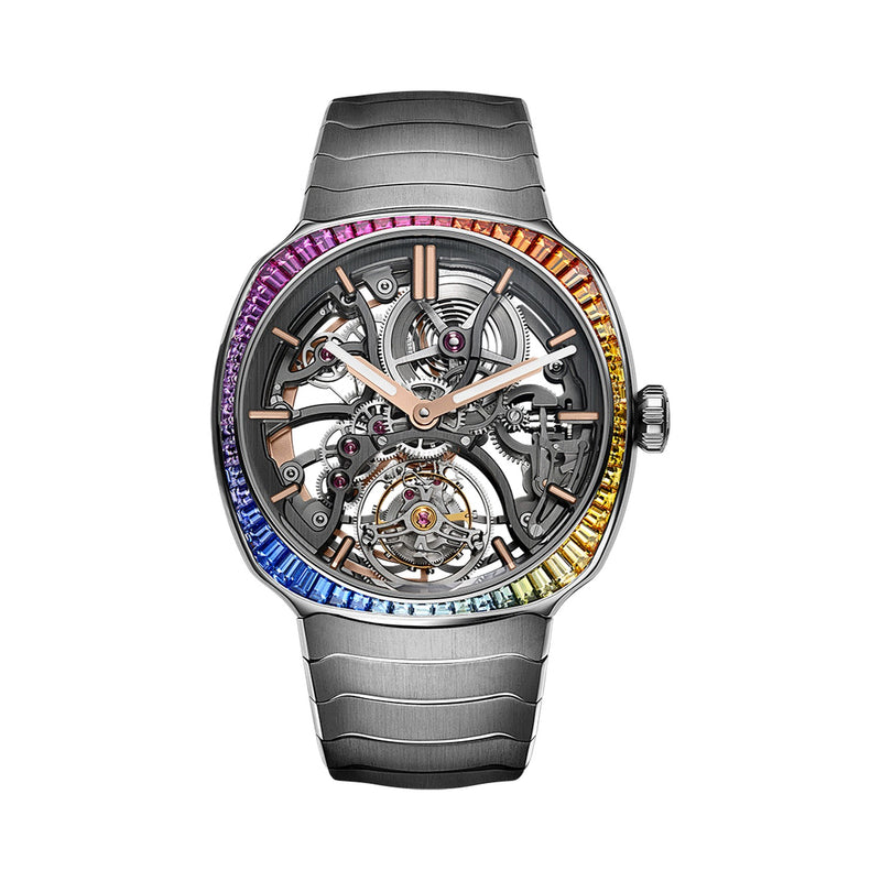 H. Moser & Cie. Streamliner Tourbillon Skeleton Rainbow