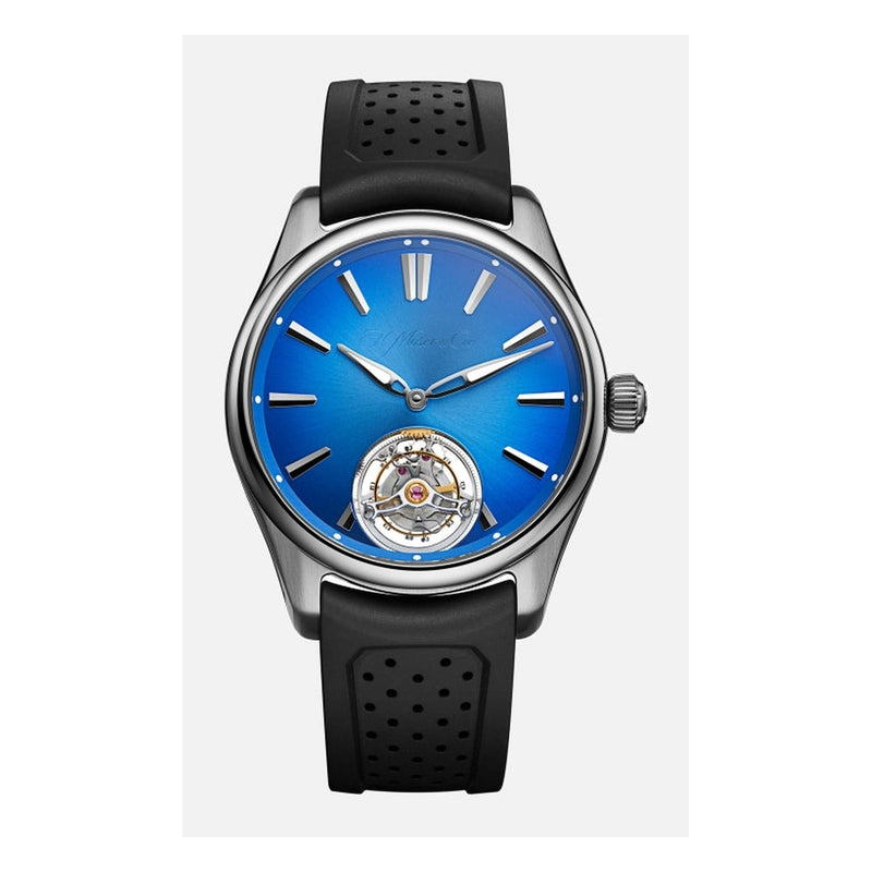 H. Moser and Cie. Pioneer Tourbillon Arctic Blue