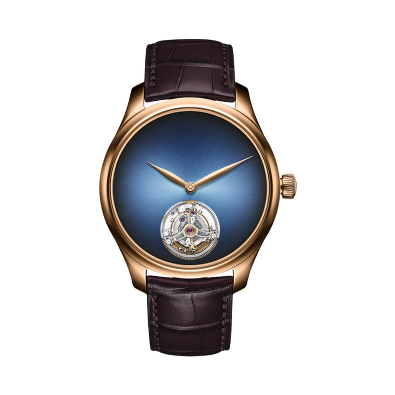 H. Moser and Cie. Endeavour Tourbillon Funky Blue Red Gold 1804-0400