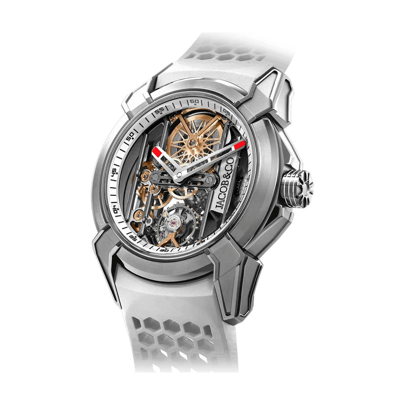 Jacob and Co. Epic X Skeleton White Strap