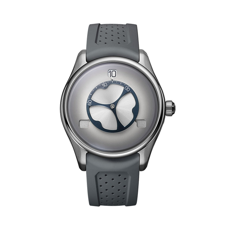 H. Moser and Cie. Pioneer Flying Hours White Fume