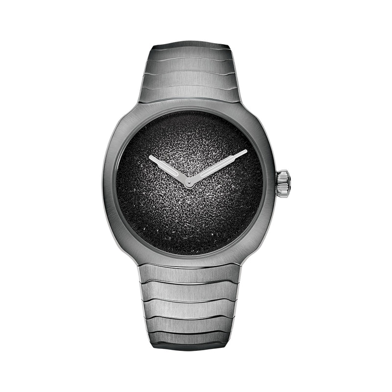 H. Moser & Cie. Streamliner Two Hands 34mm Silver Fumé