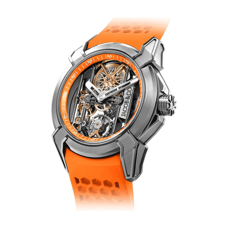 Jacob and Co. Epic X Skeleton Orange Strap