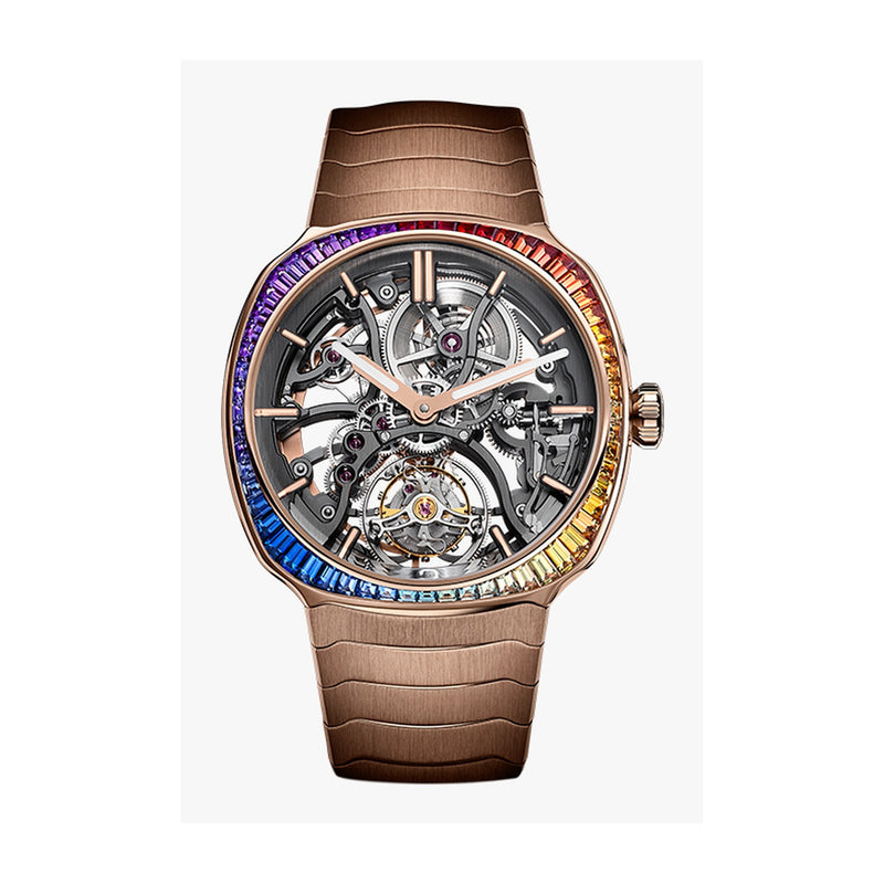 H. Moser and Cie. Streamliner Tourbillon Skeleton Rainbow