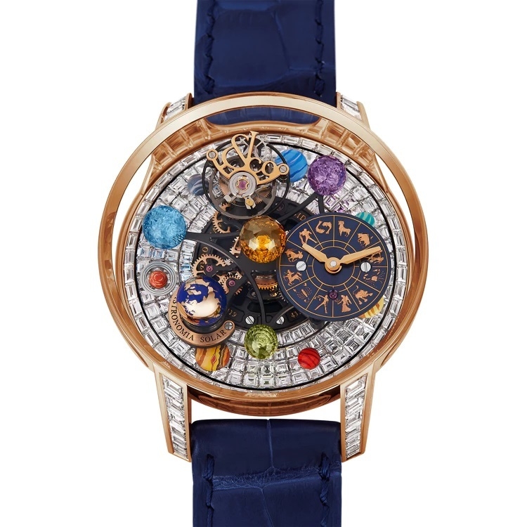 Astronomia Solar Baguette Jewelry Planets Zodiac Rose Gold