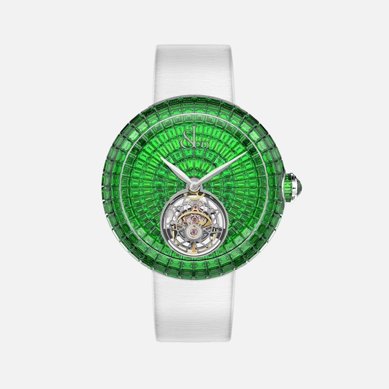 Brilliant Flying Tourbillon Tsavorites (White Gold)