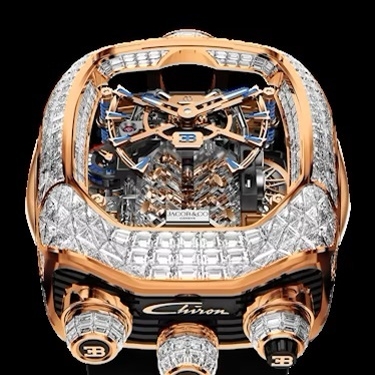 Bugatti Chiron Tourbillon Baguette White Diamonds