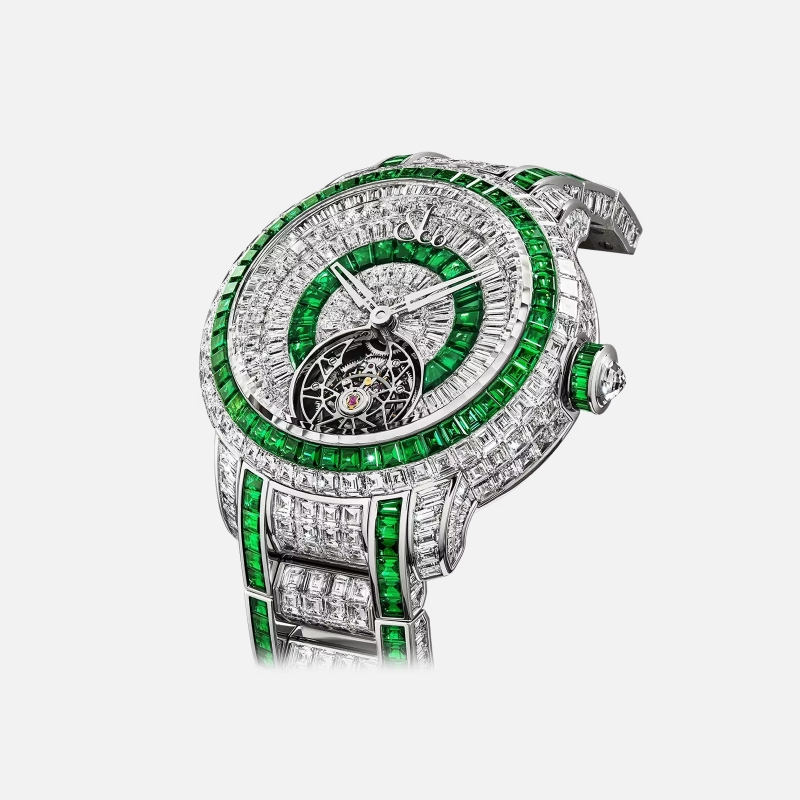 Caviar Tourbillon White Diamonds & Tsavorites