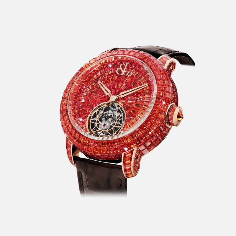 Caviar Tourbillon Orange Sapphires