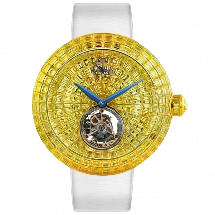 Brilliant Flying Tourbillon Yellow Sapphires (Rose Gold)