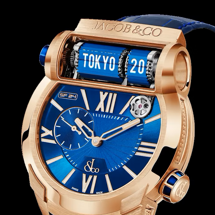 Epic SF24 Red Gold, Blue Dial